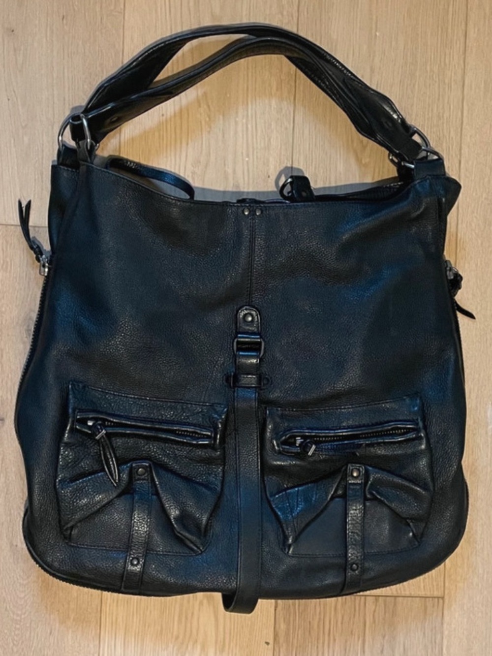 Jerome Dreyfuss Etienne Black Leather Handbag